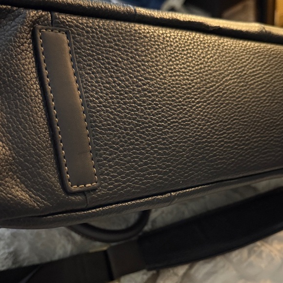 Vintage BROOKS BROTHERs Elegant Black Leather Men's Bag briefcase satchel - Picture 6 of 15